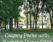 Calgary Parks with bookable picnic sites
