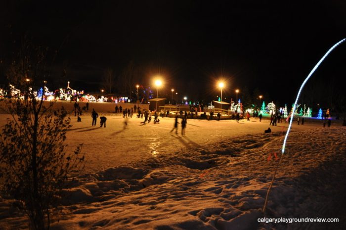 Skating at Airdrie Festival of Lights