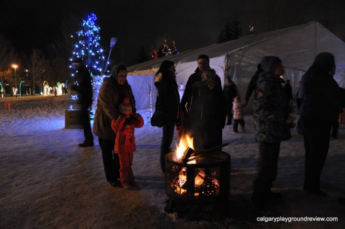 Bonfire at Airdrie Festival of Lights