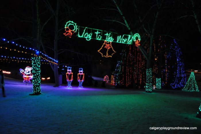 Entrance to Lions Festival of Lights- Calgary Christmas Light Displays
