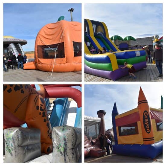 Bouncy castle collage