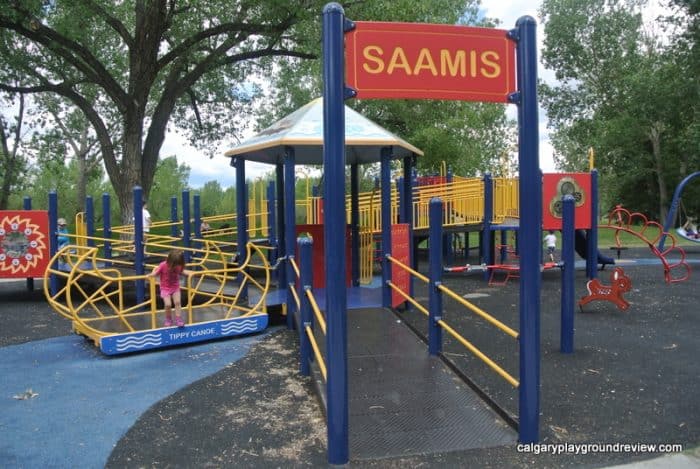 Medicine Hat Playgrounds, Parks and Spray Parks - Strathcona Island Park Saamis Playground - Medicine Hat