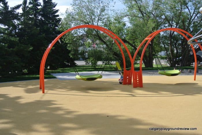 two Saucer swings 