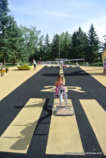 Runway flooring at Currie Barracks Airport Playground