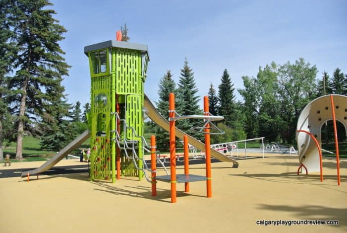 Control tower at Currie Barracks Airport Playground