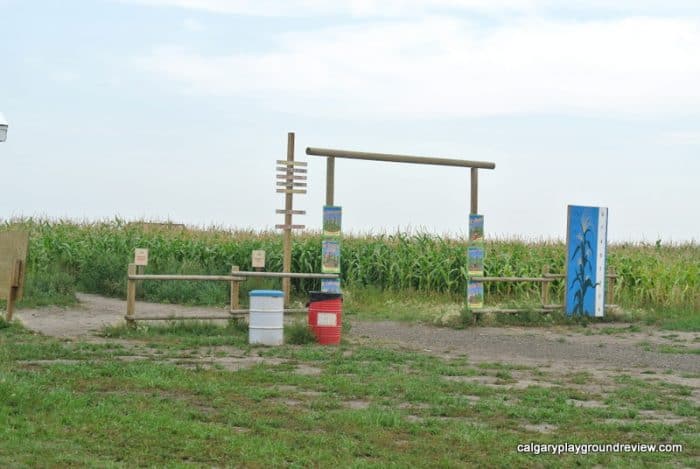 Calgary Farmyard Corn Maze enterance