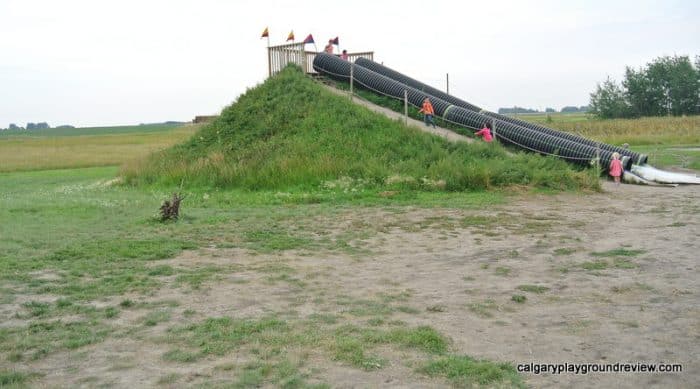 Double hill slide