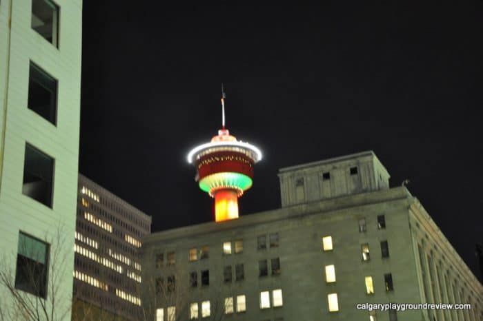 Calgary Tower at Christmas 