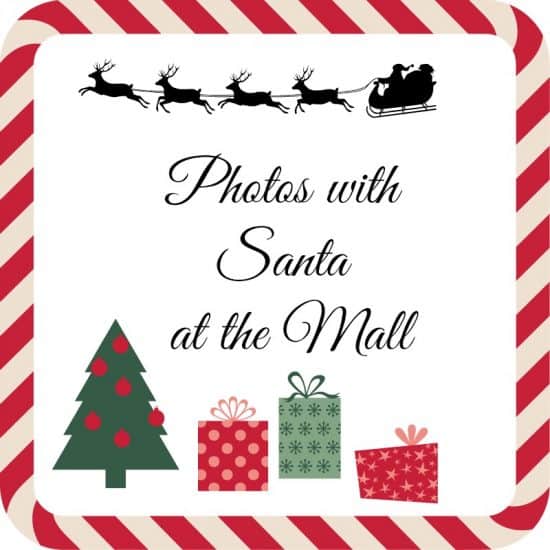 photos with Santa at the mall