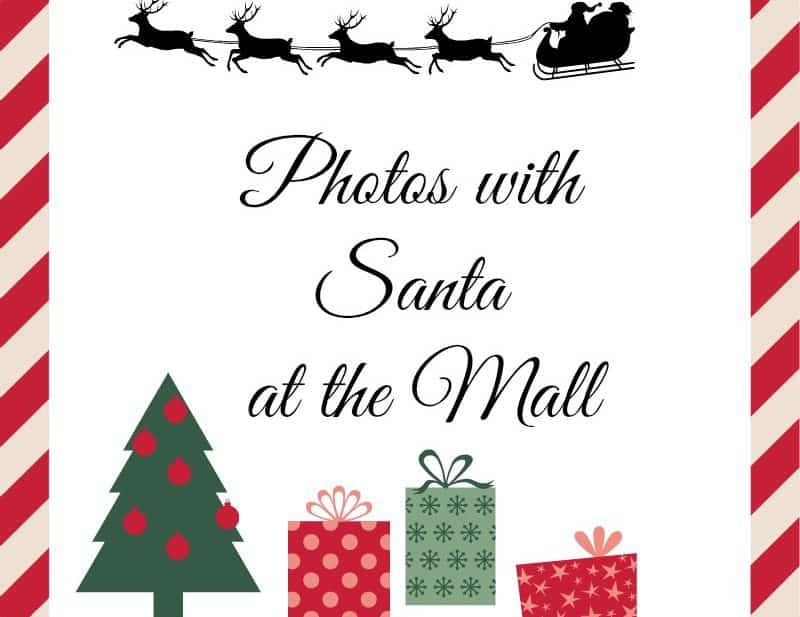 Photos With Santa At The Mall In Calgary