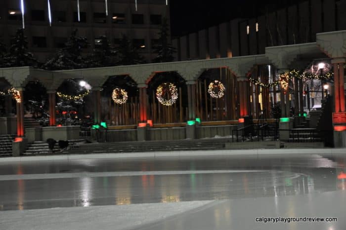 Olympic Plaza at Christmas