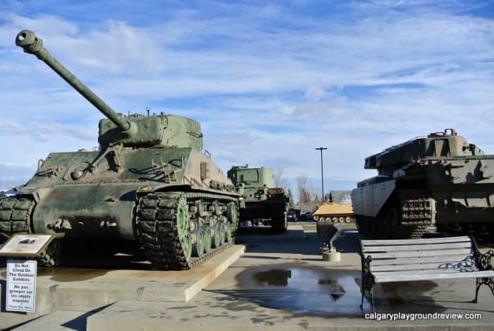 Tanks outside The Military Museums