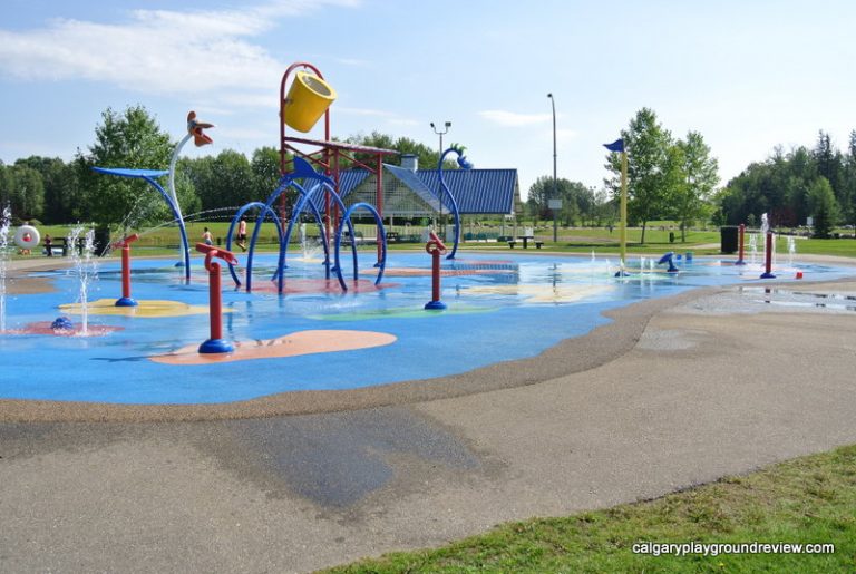 Rotary Park playground and river slides Whitecourt, AB