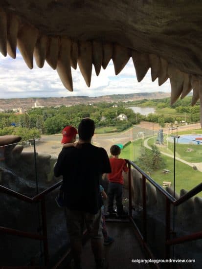 View out of the Largest Dinosaur in the World