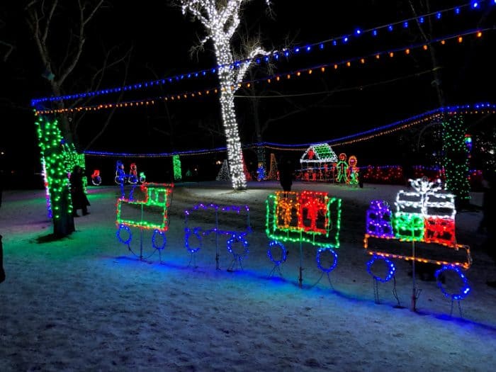Lions Festival of Lights- Calgary Christmas Light Displays - train