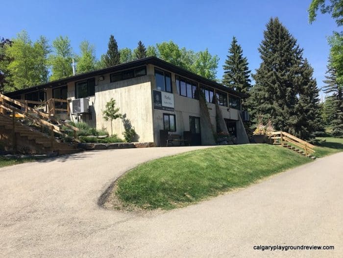 City of Calgary Parks building at Confederation Park - public washrooms