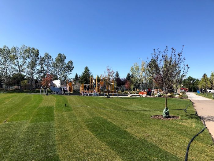 Harvest Park Playground from a distance