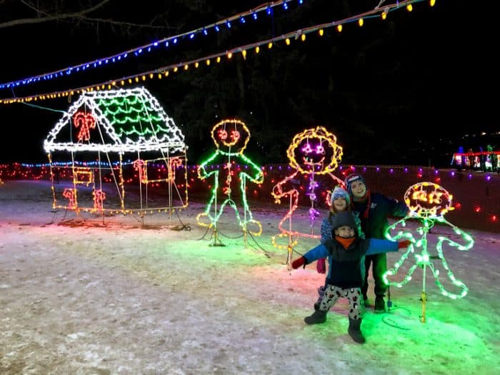 Gingerbread Family - Lions Festival of Lights- Calgary Christmas Light Displays