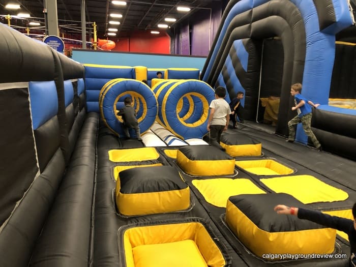 Inflatable play area - ninja course