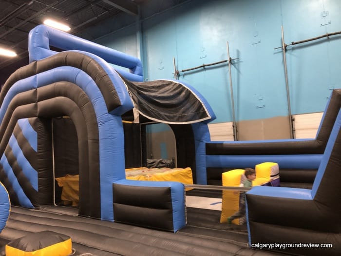 inflatable play area at the big box