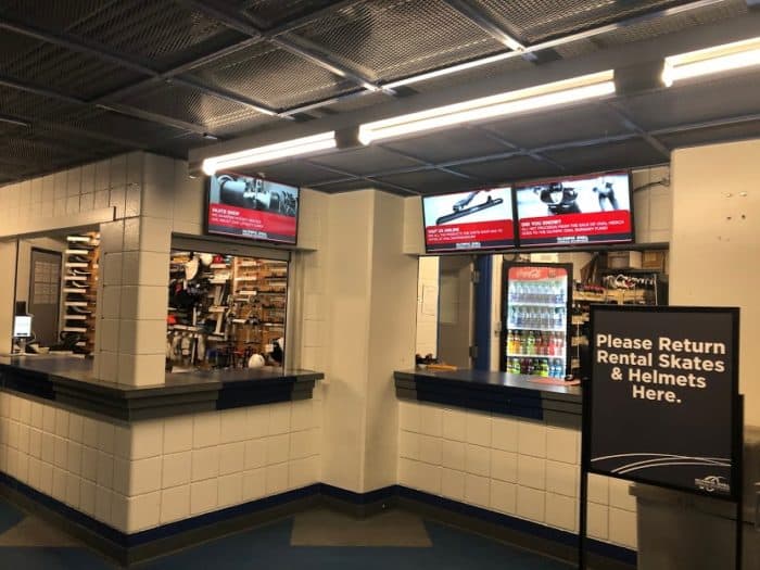 Skate shop at the Olympic Oval