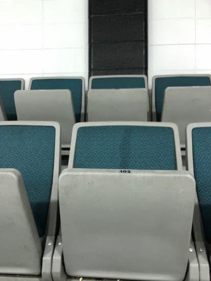 Seats at the Thorncliffe Greenview Arena