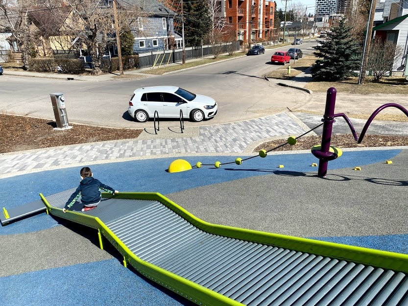 Playgrounds with Roller slides
