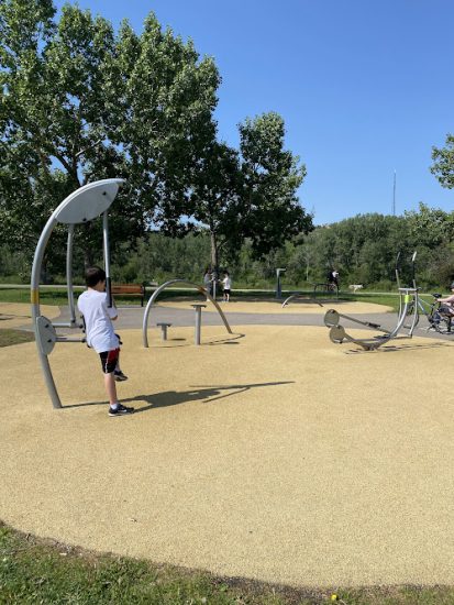 Parks with fitness equipment